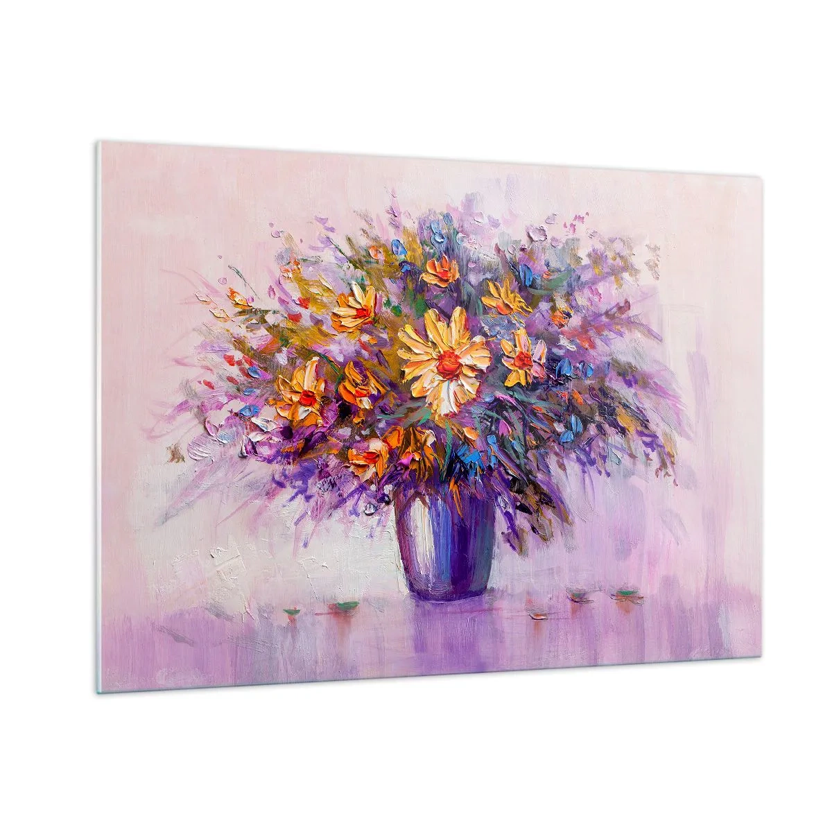 Billede på glas - Dufter sødt, ser sødt ud - 100x70 cm