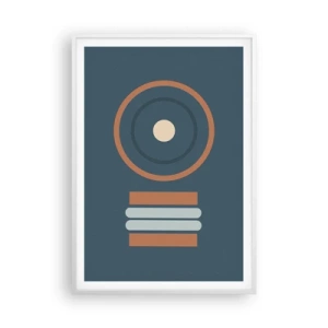 Plakat i hvid ramme - Essensen af tingene - 70x100 cm