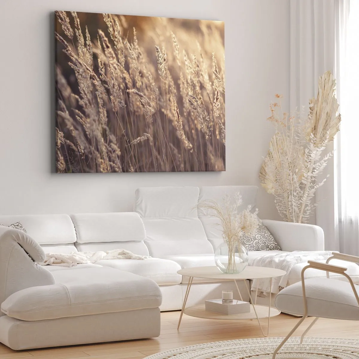 Lærredstryk - Billede på lærred - Klar til at byde efteråret velkommen - 100x70 cm