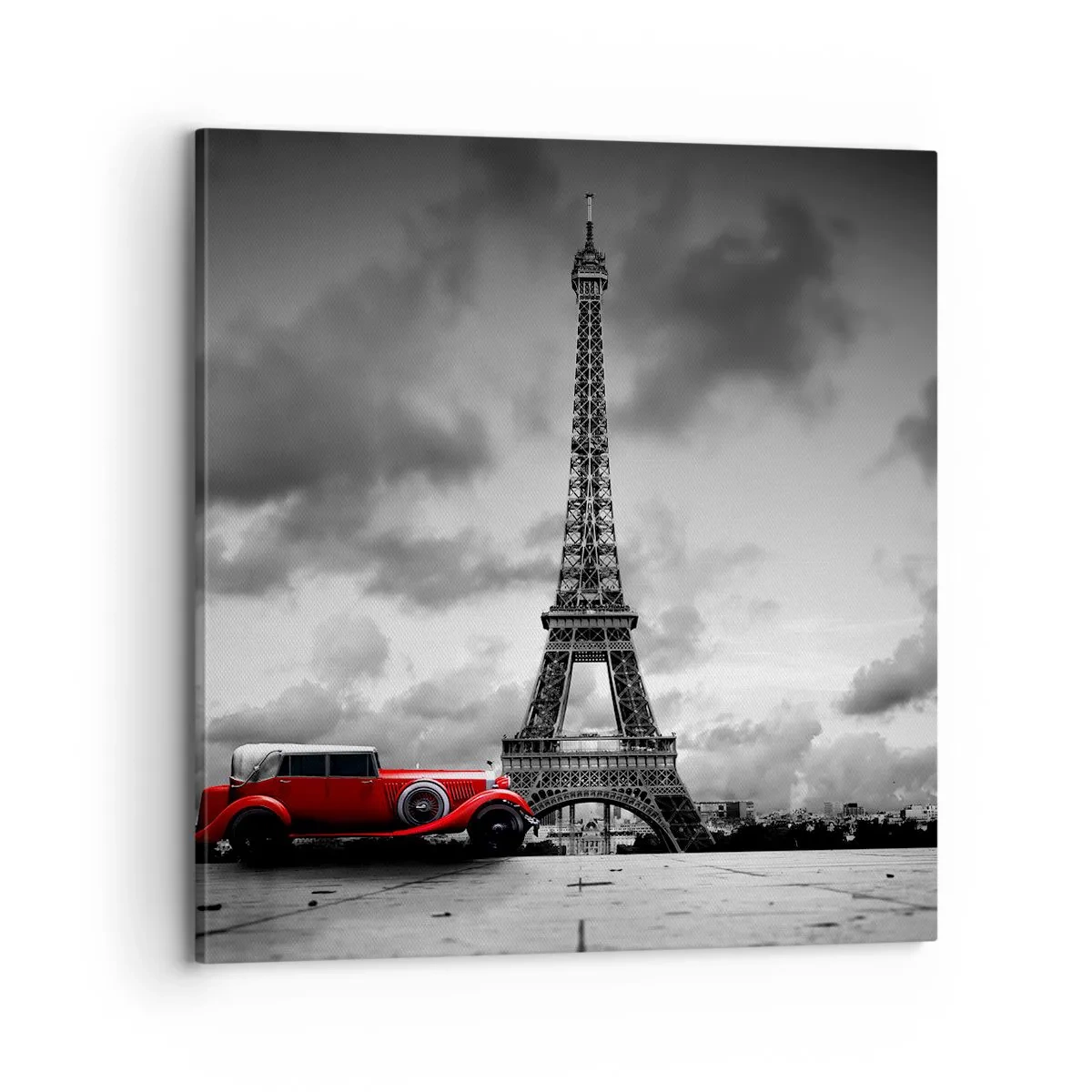 Lærredstryk - Billede på lærred - For ikke så længe siden i Paris - 70x70 cm