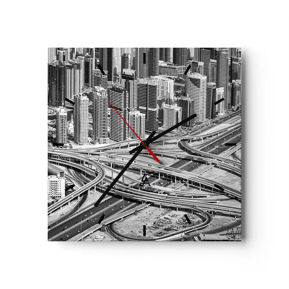 Vægur, Uret - Dubai - den umulige by - 30x30 cm