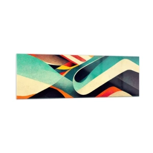Billede på glas - Intens komposition - 160x50 cm