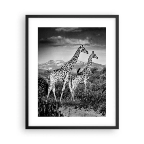 Plakat i sort ramme - Afrikas overklasse - 40x50 cm