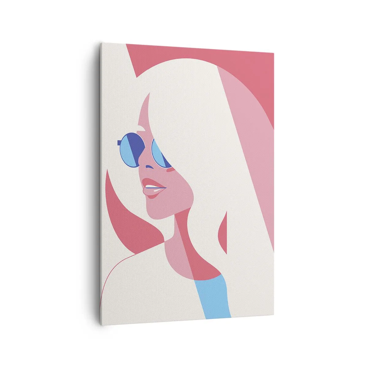 Lærredstryk - Billede på lærred - Det var en blondine... - 70x100 cm