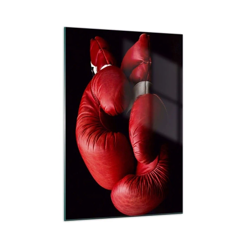 Billede på glas - Kampens spænding bag os - 70x100 cm