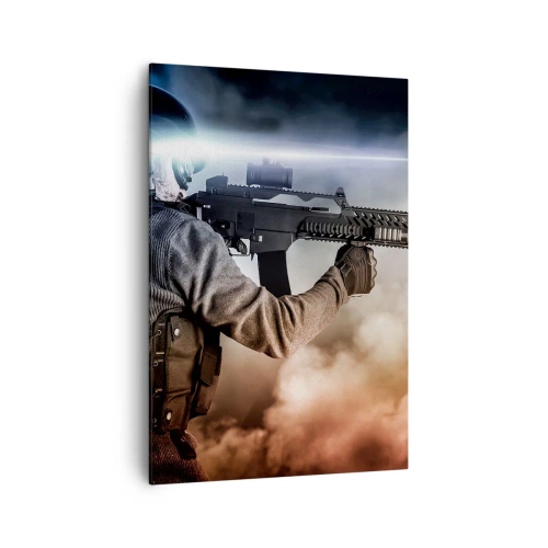 Lærredstryk - Billede på lærred - Bare en helt - 70x100 cm