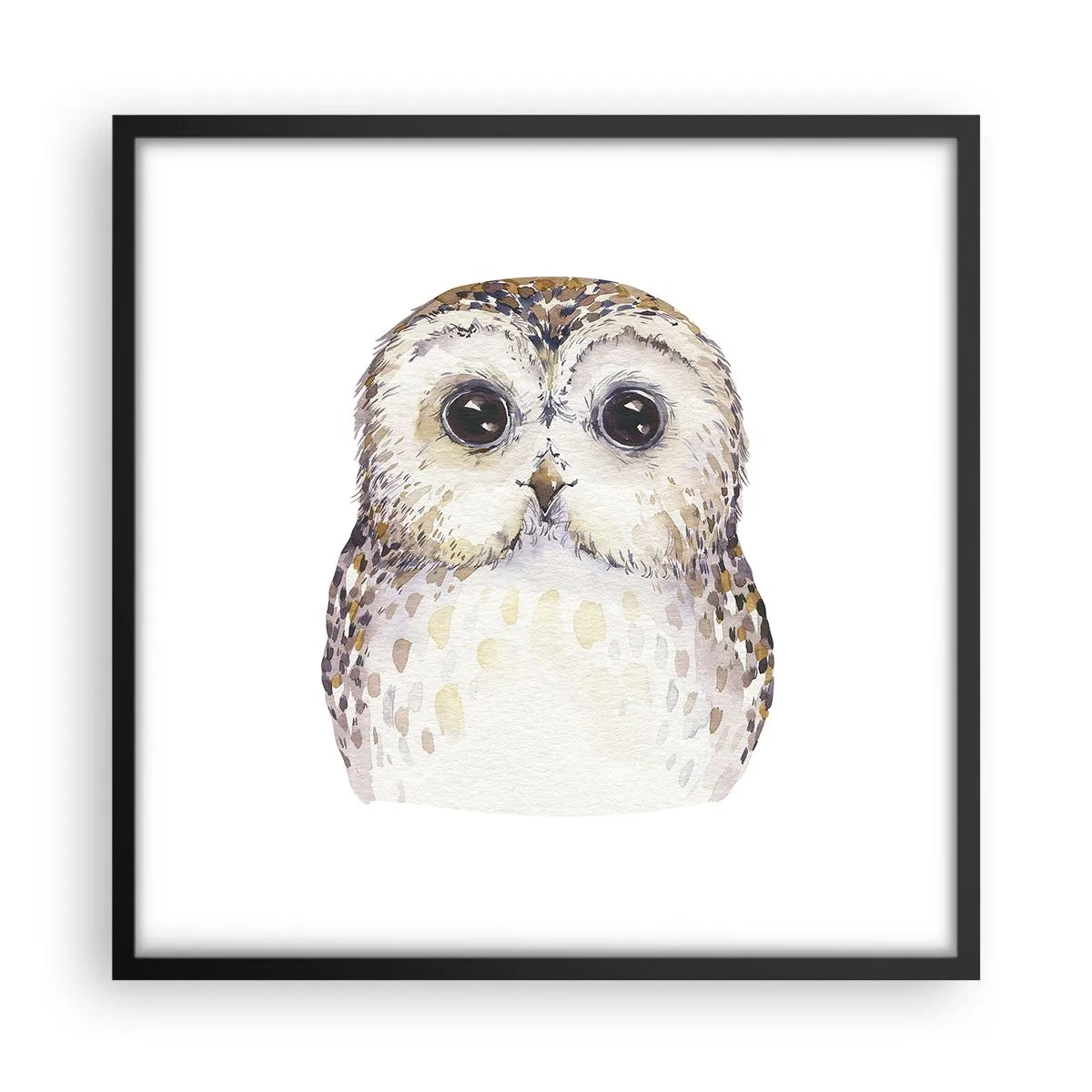 Plakat i sort ramme - Se mig i øjnene - 50x50 cm