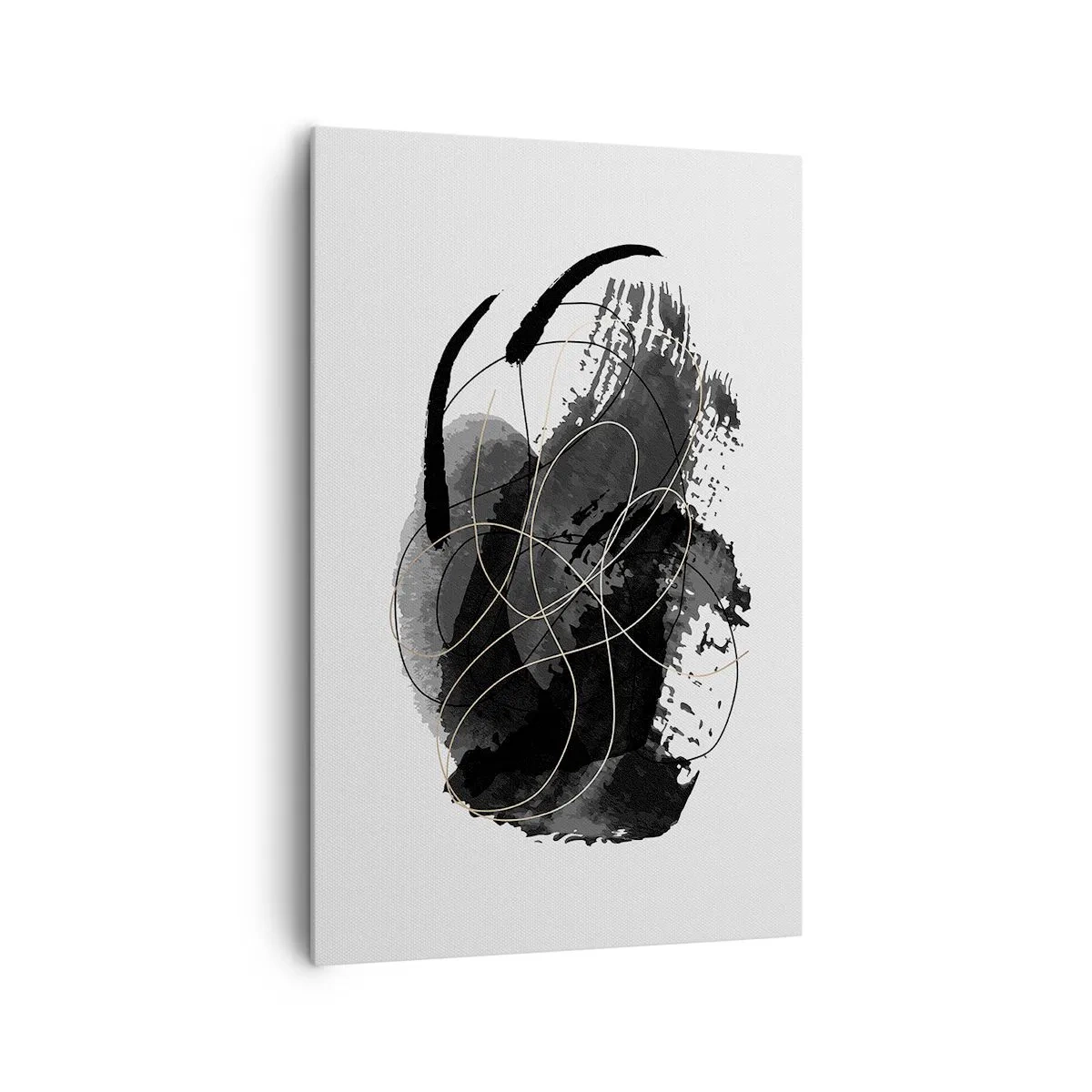 Lærredstryk - Billede på lærred - Kom frem fra det sorte - 80x120 cm