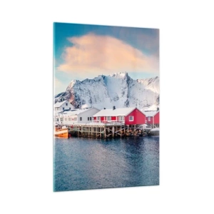 Billede på glas - Nordlig tilbagetrækning - 50x70 cm
