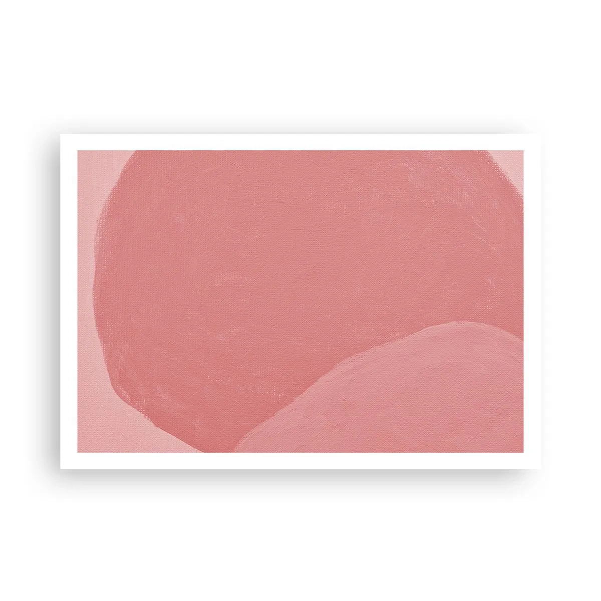 Plakat - Organisk komposition i pink - 100x70 cm