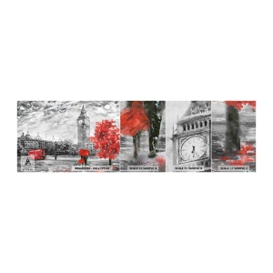 Prøve Fototapet Premium Canvas - En spændende dag - By, London, Arkitektur - 100x30 cm
