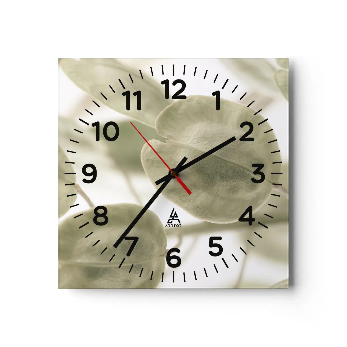 Vægur, Uret - I begyndelsen var der blade... - 30x30 cm