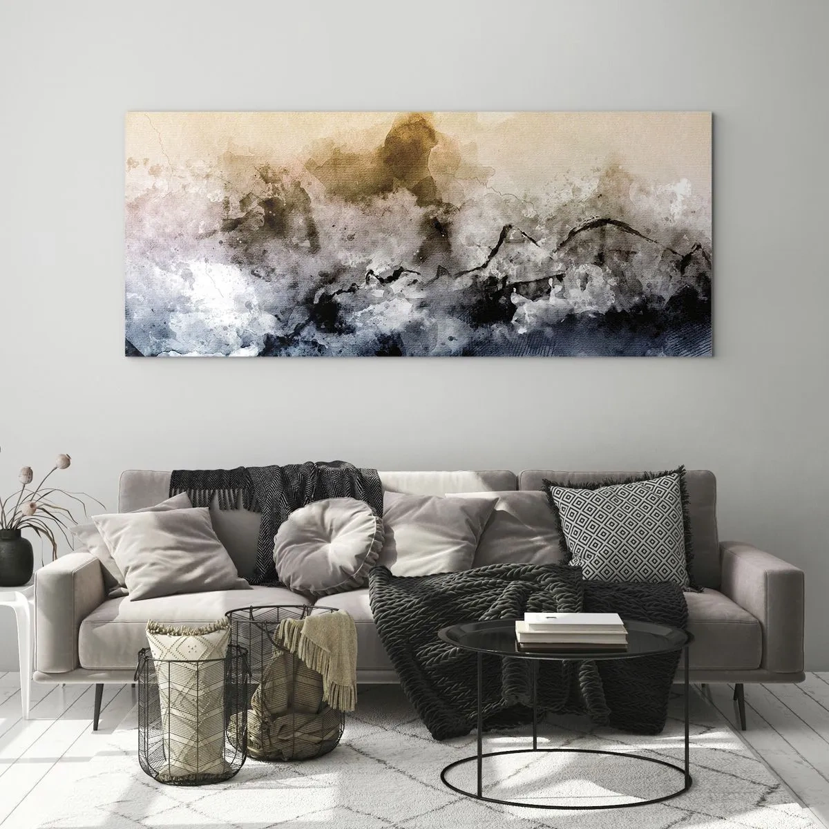 Billede på glas - Sænket i en tågesvirvel - 120x50 cm