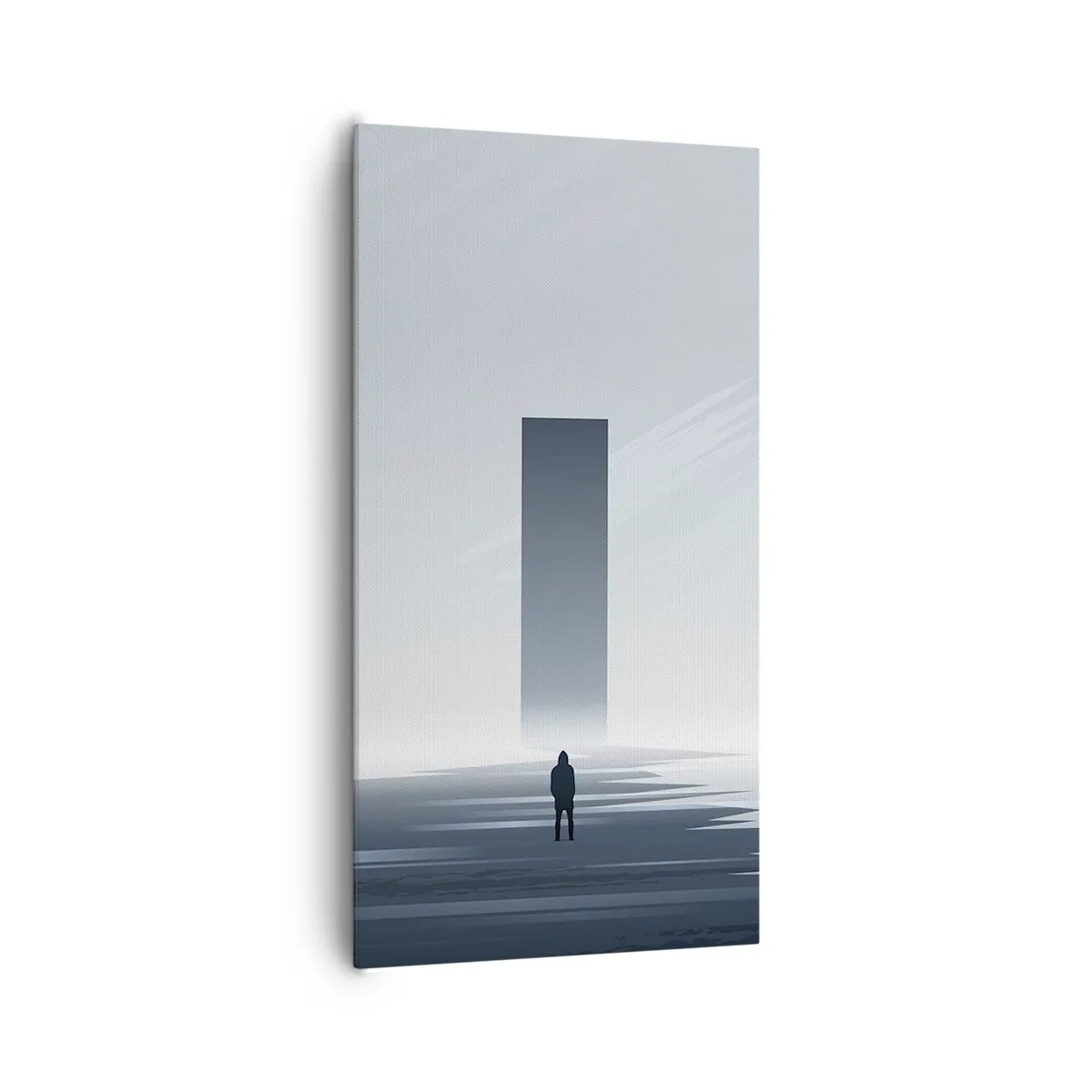 Lærredstryk - Billede på lærred - Mulighed eller trussel? - 65x120 cm