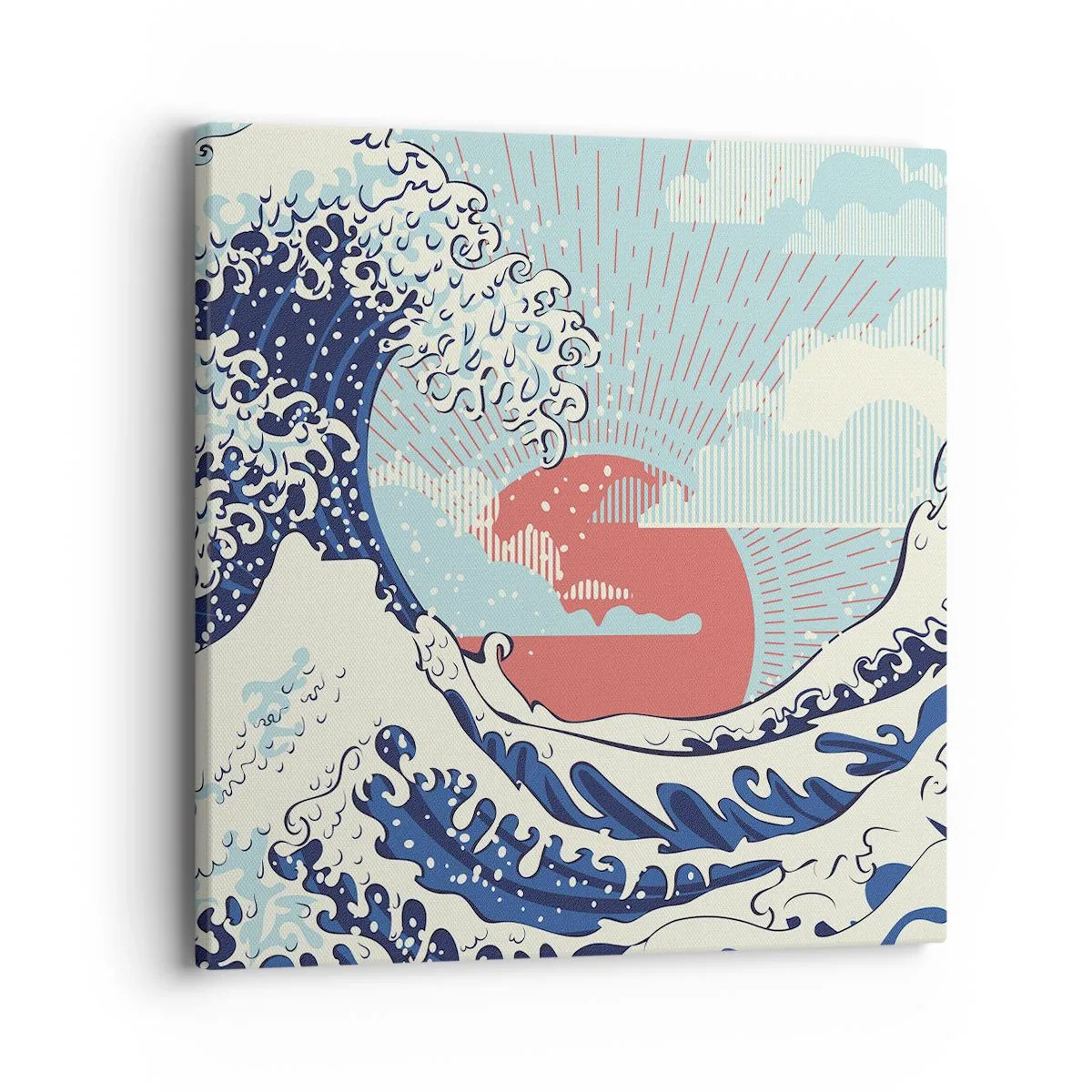 Lærredstryk - Billede på lærred - Fra japanske inspirationer - 40x40 cm