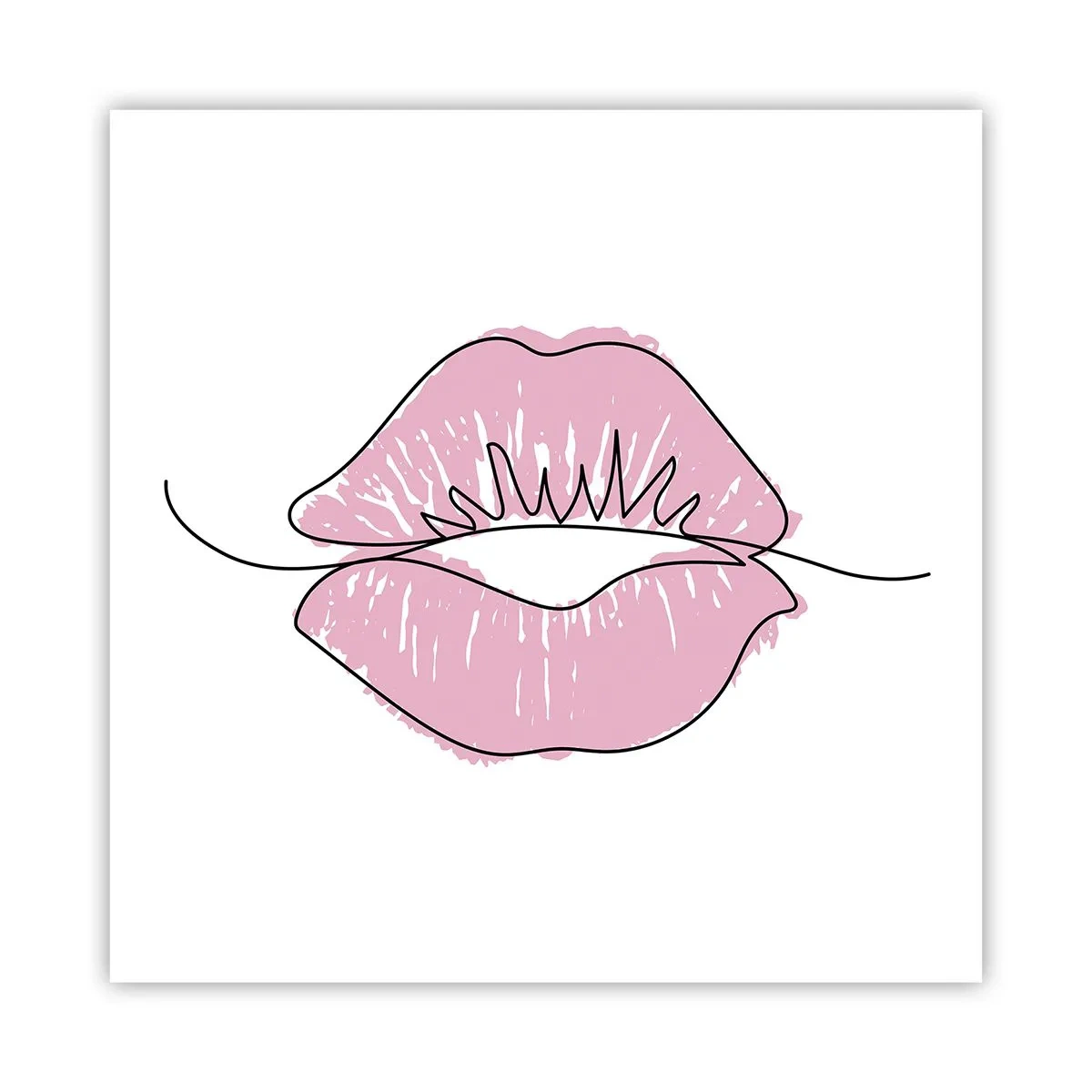 Plakat - Klar til at kysse? - 60x60 cm