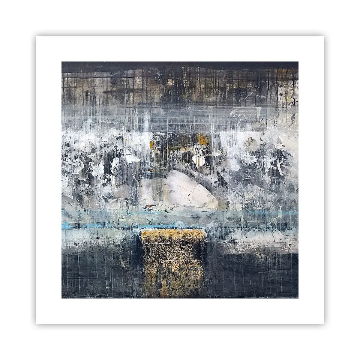 Plakat - Som på is, som på fortovet - 40x40 cm