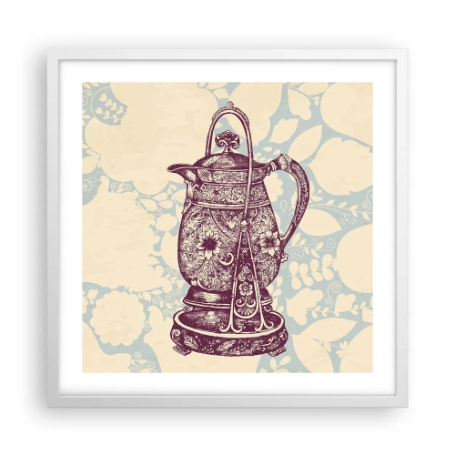 Plakat i hvid ramme - Skønheden i hverdagslivet - 50x50 cm