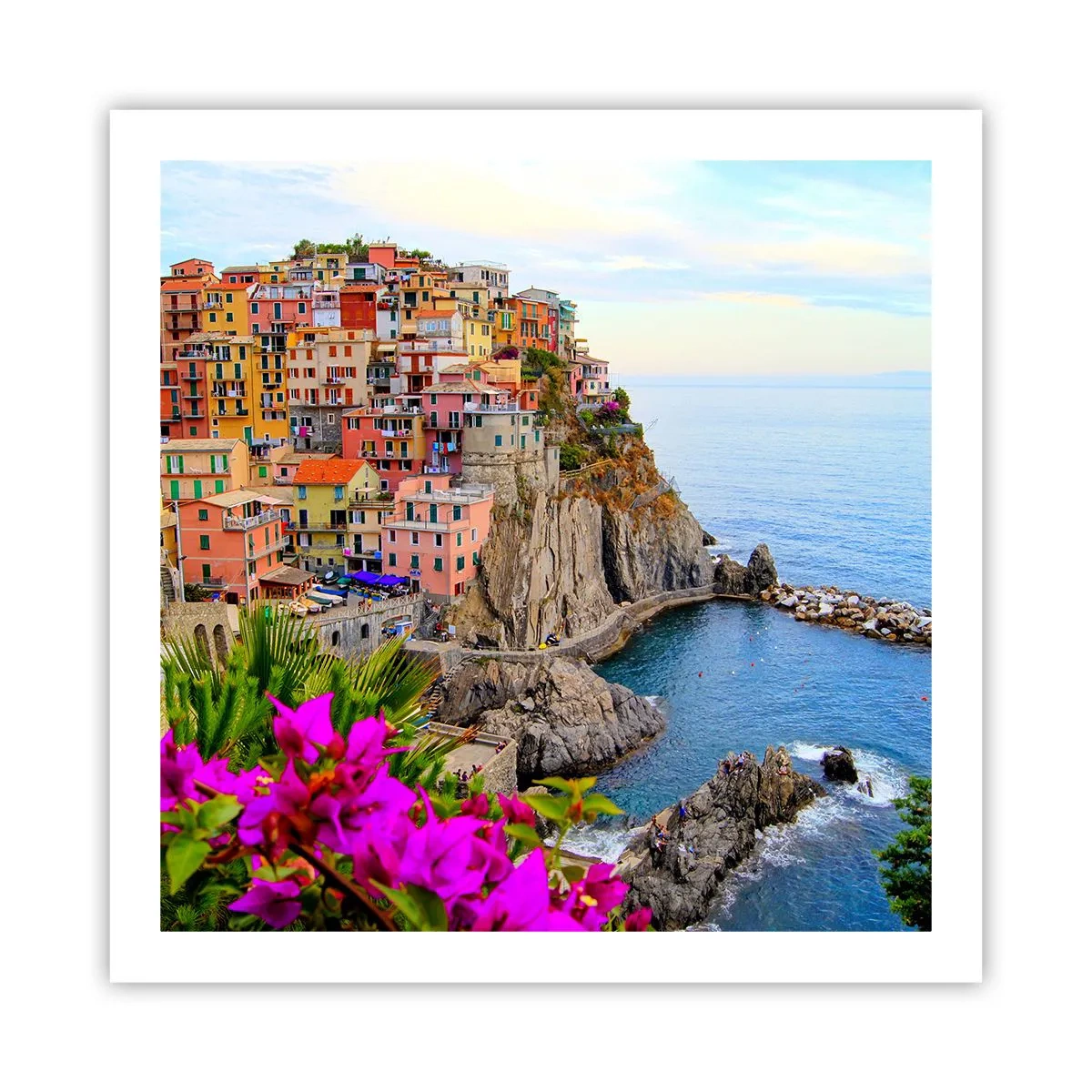 Plakat - En grinende by - 60x60 cm