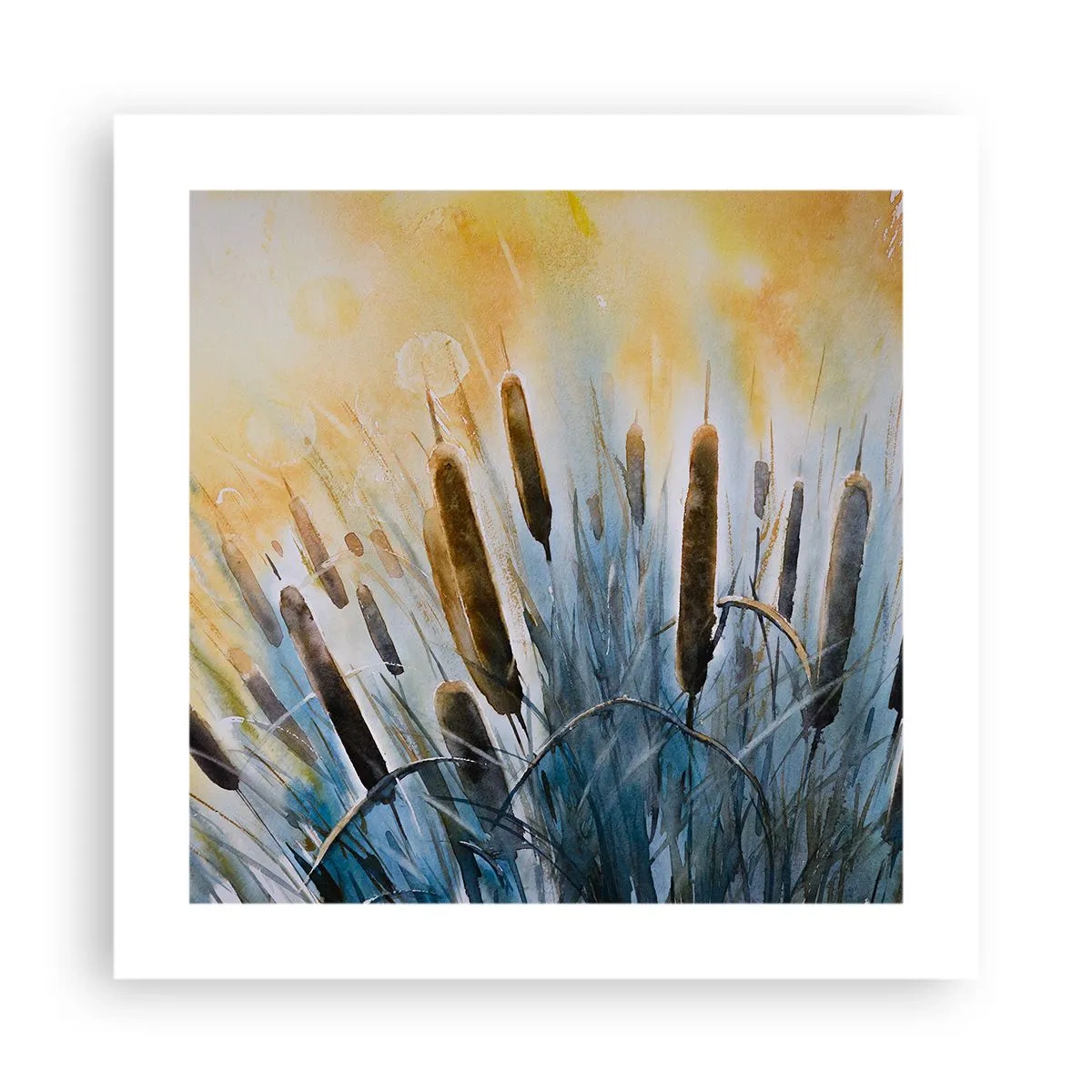 Plakat - Vandets kulde, solens varme - 40x40 cm