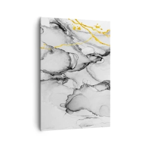Lærredstryk - Billede på lærred - Sammensætning med guldmotiv - 70x100 cm