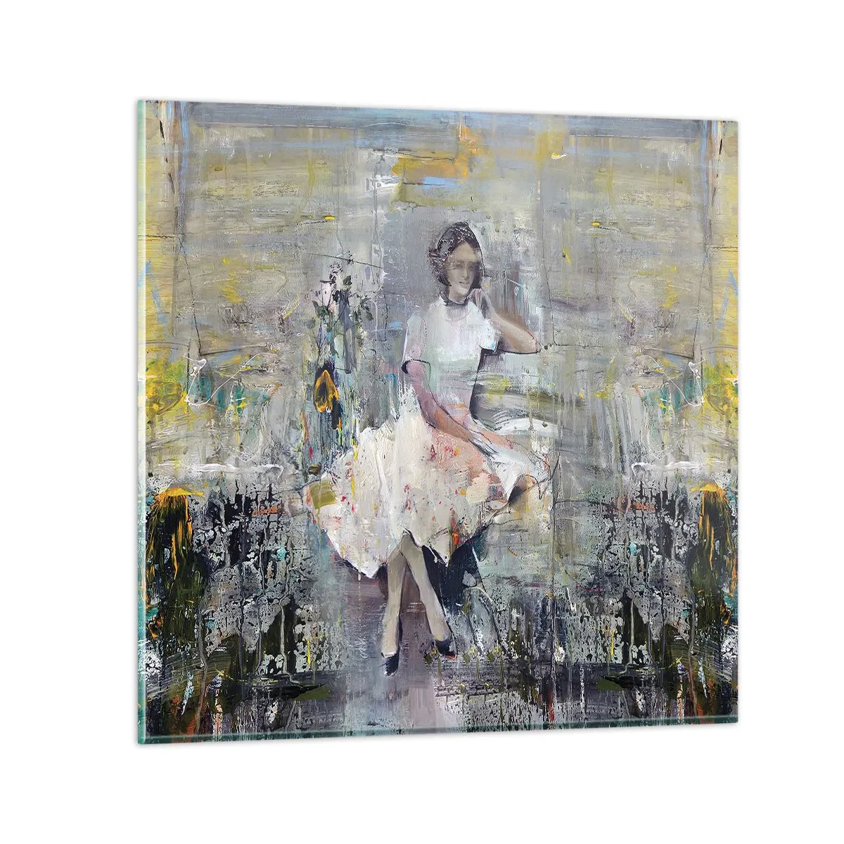 Billede på glas - Klassisk og moderne - 40x40 cm