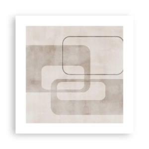 Plakat - Geometrisk fuga - 40x40 cm