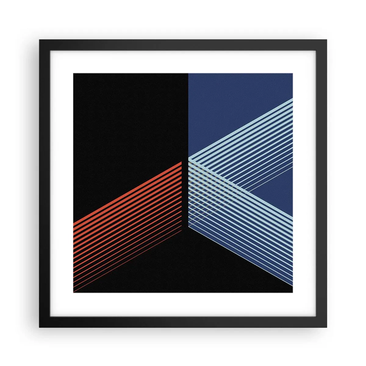 Plakat i sort ramme - En simpel historie - 40x40 cm