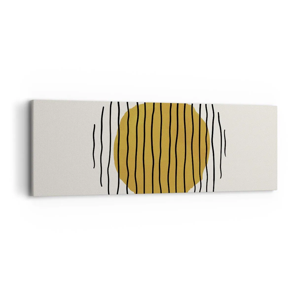 Lærredstryk - Billede på lærred - Abstraktion, der skælver af varme - 90x30 cm