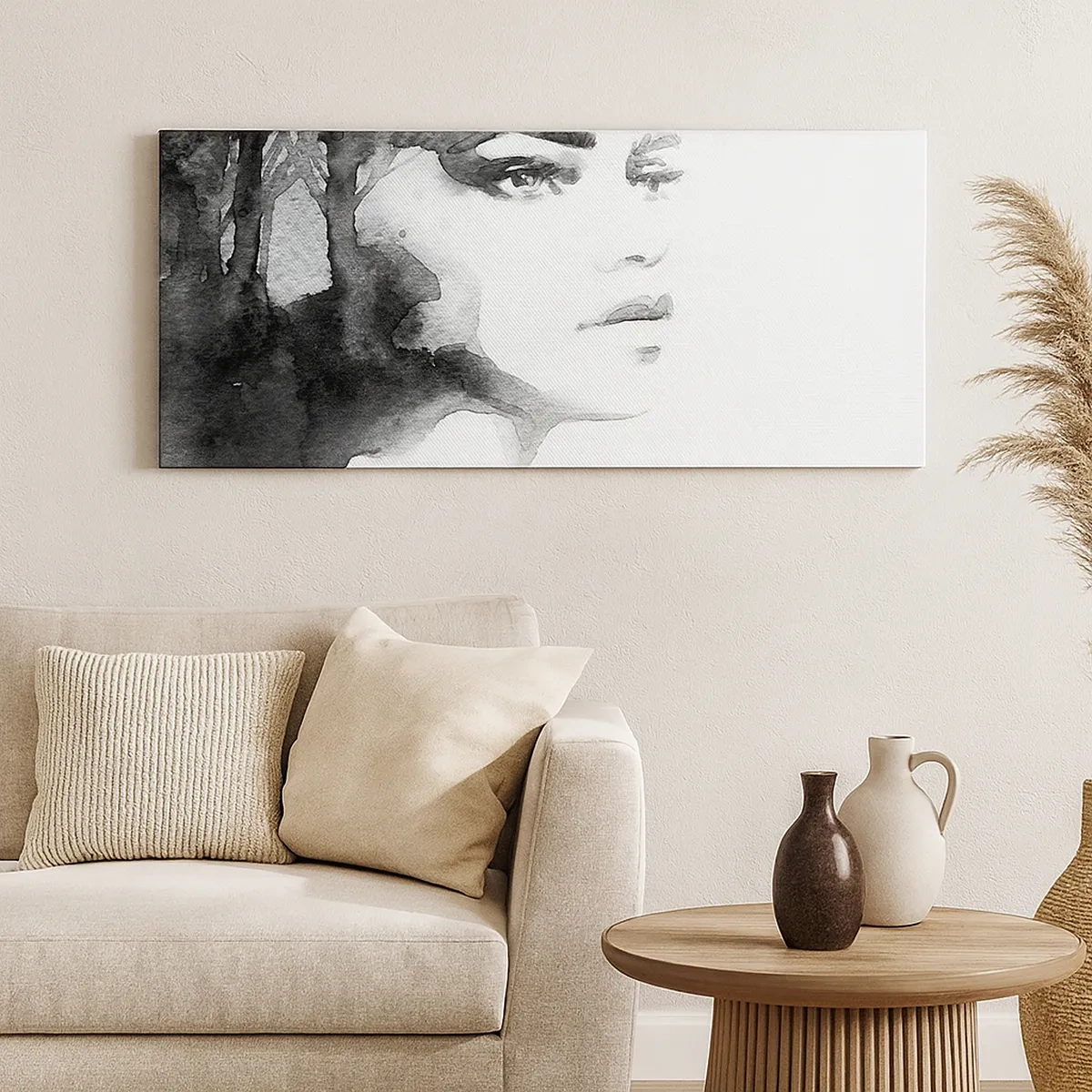 Lærredstryk - Billede på lærred - Lavet af mystik og tåge - 30x30 cm