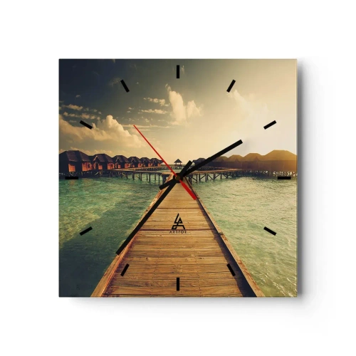 Vægur, Uret - En varm invitation - 30x30 cm