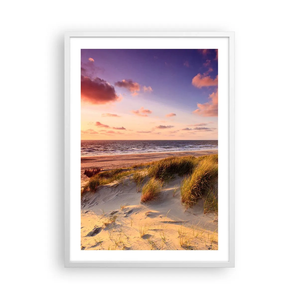 Plakat i hvid ramme - Luften dufter allerede af sommer - 50x70 cm