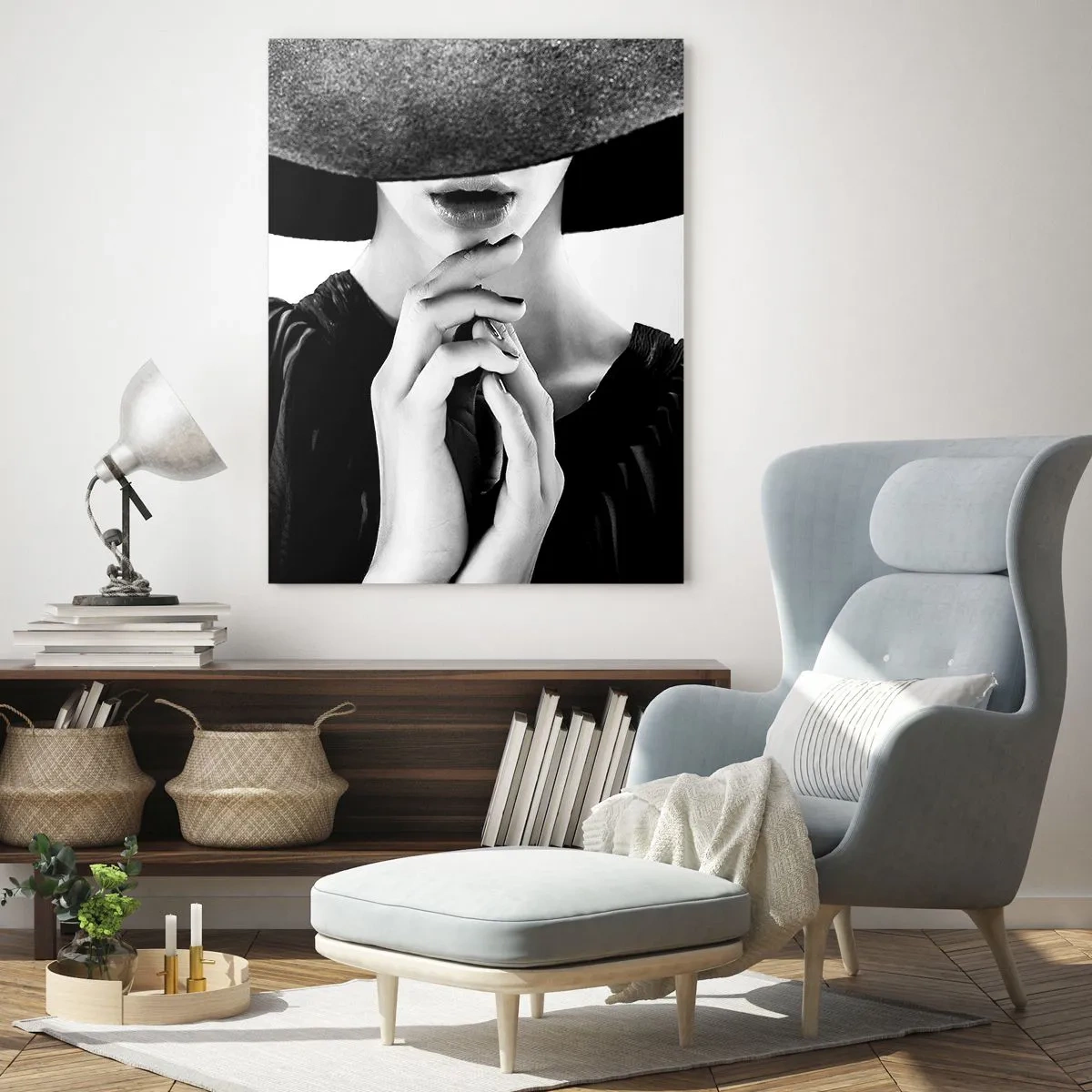 Billede på glas - Usynlig skønhed - 50x70 cm