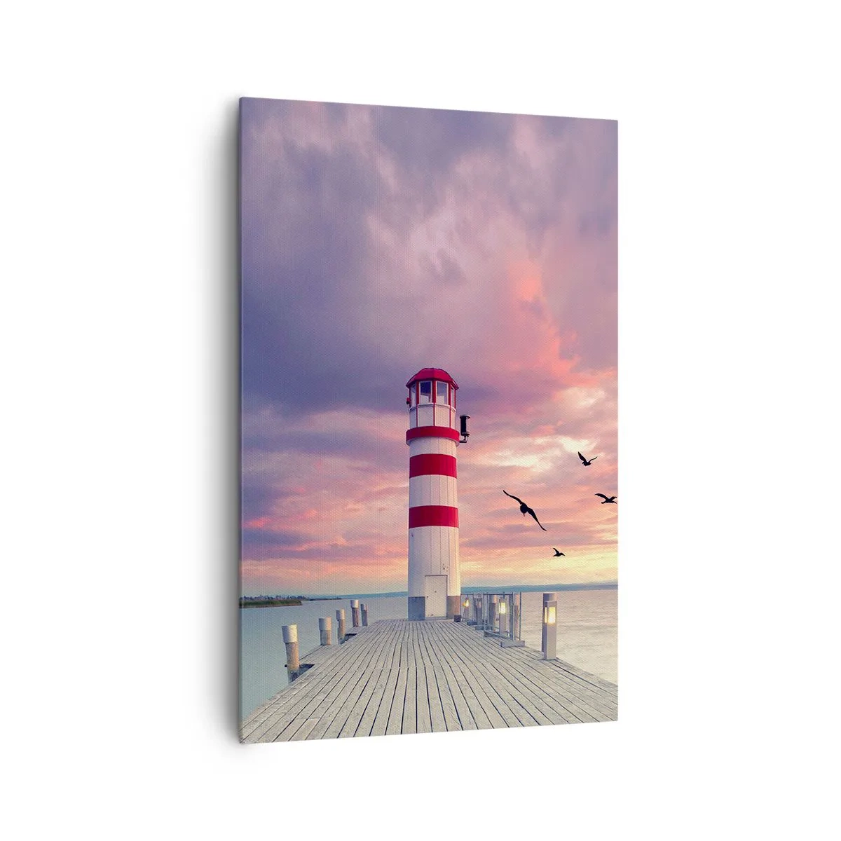 Lærredstryk - Billede på lærred - Det er tid til havnen - 80x120 cm