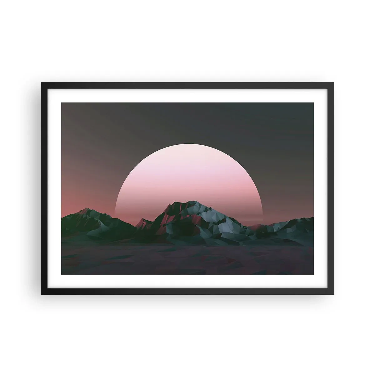 Plakat i sort ramme - I en nabogalakse - 70x50 cm