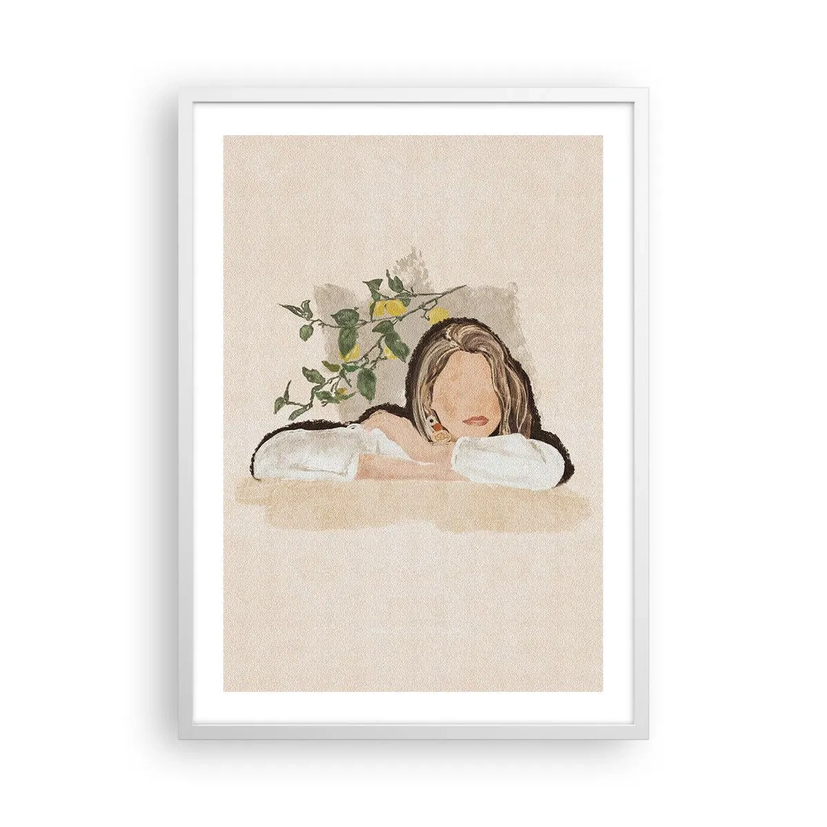 Plakat i hvid ramme - Sydstaternes skønhed - 50x70 cm