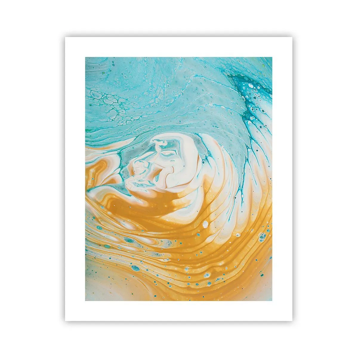 Plakat - Pastel hvirvel - 40x50 cm