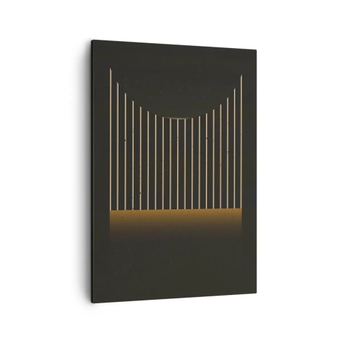 Lærredstryk - Billede på lærred - Udforsk mørket - 50x70 cm