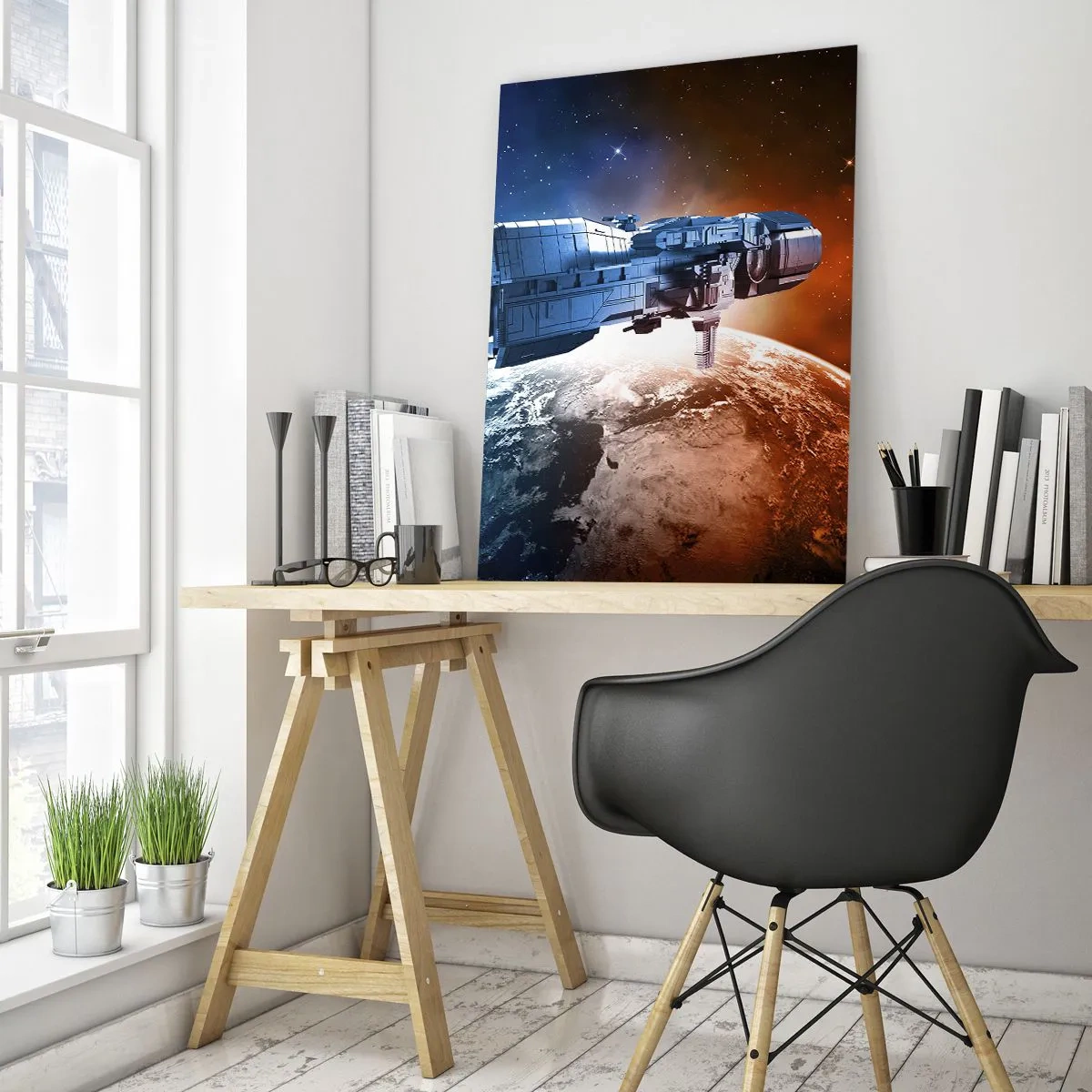 Billede på glas - Forsigtig observatør - 50x70 cm