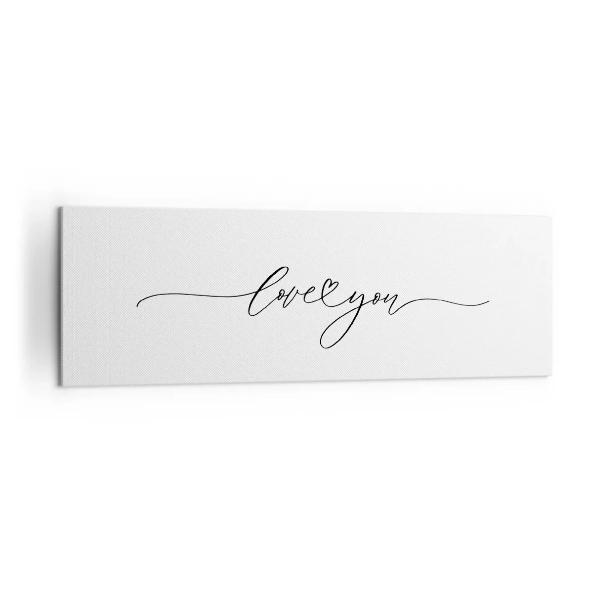 Lærredstryk - Billede på lærred - Sort og hvid - 160x50 cm