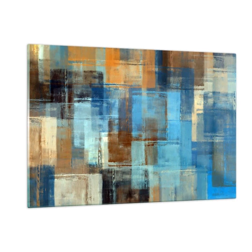 Billede på glas - Gennem det blå slør - 120x80 cm