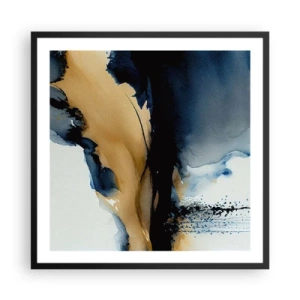 Plakat i sort ramme - Bag sløret - 60x60 cm