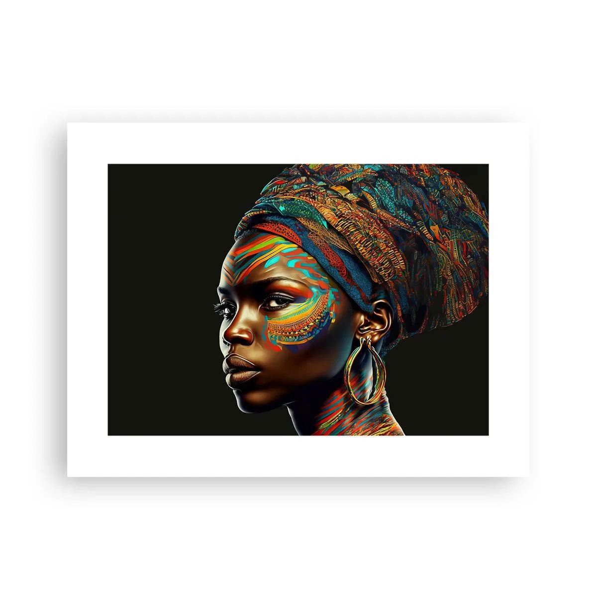Plakat - Afrikansk dronning - 40x30 cm
