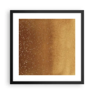 Plakat i sort ramme - Lysets fødsel - 40x40 cm