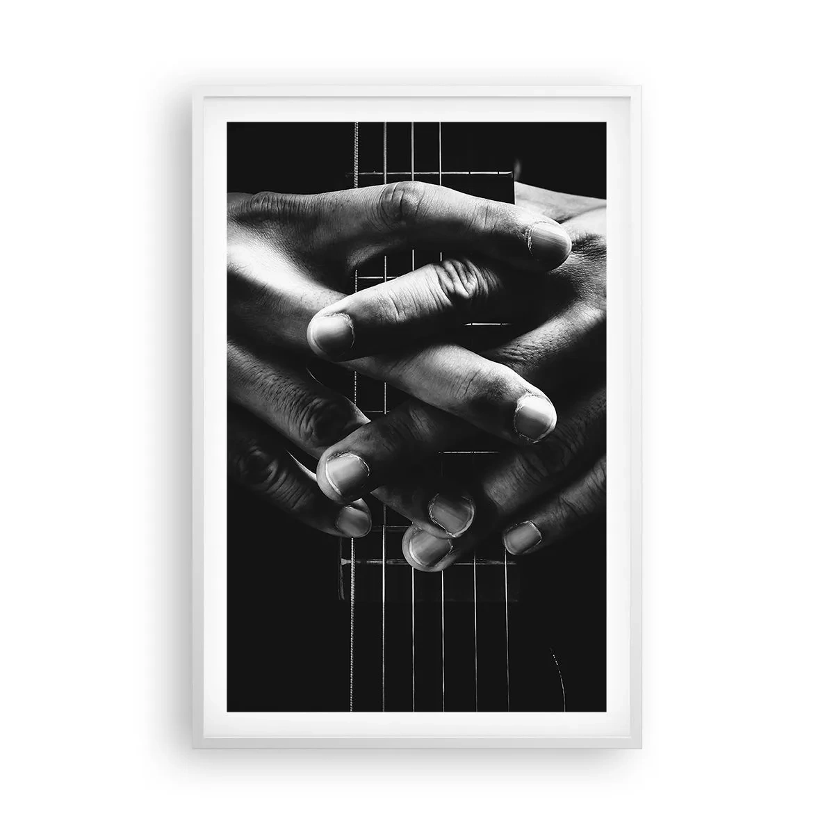 Plakat i hvid ramme - Kunstnerens bøn - 61x91 cm