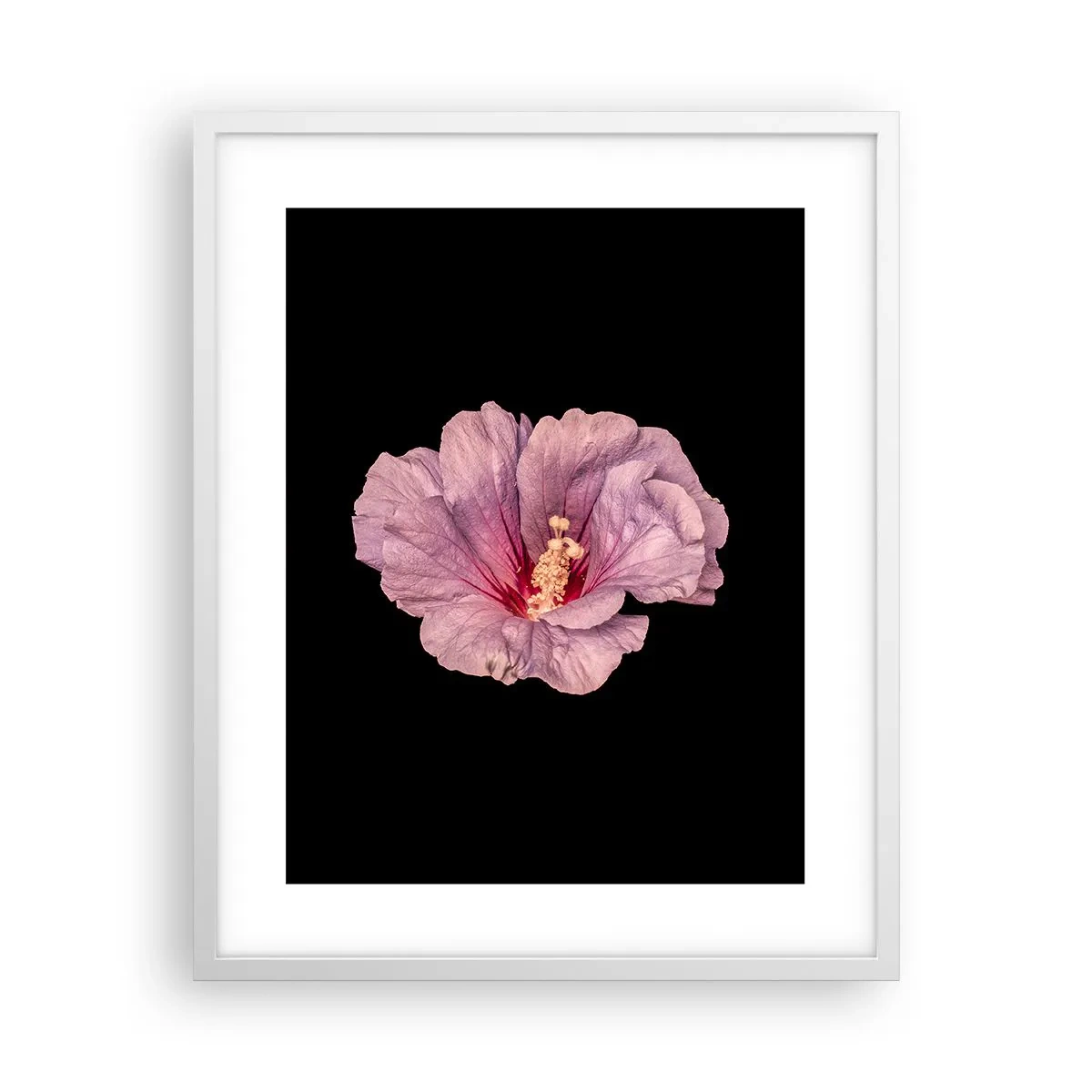 Plakat i hvid ramme - Lige i hjertet - 40x50 cm