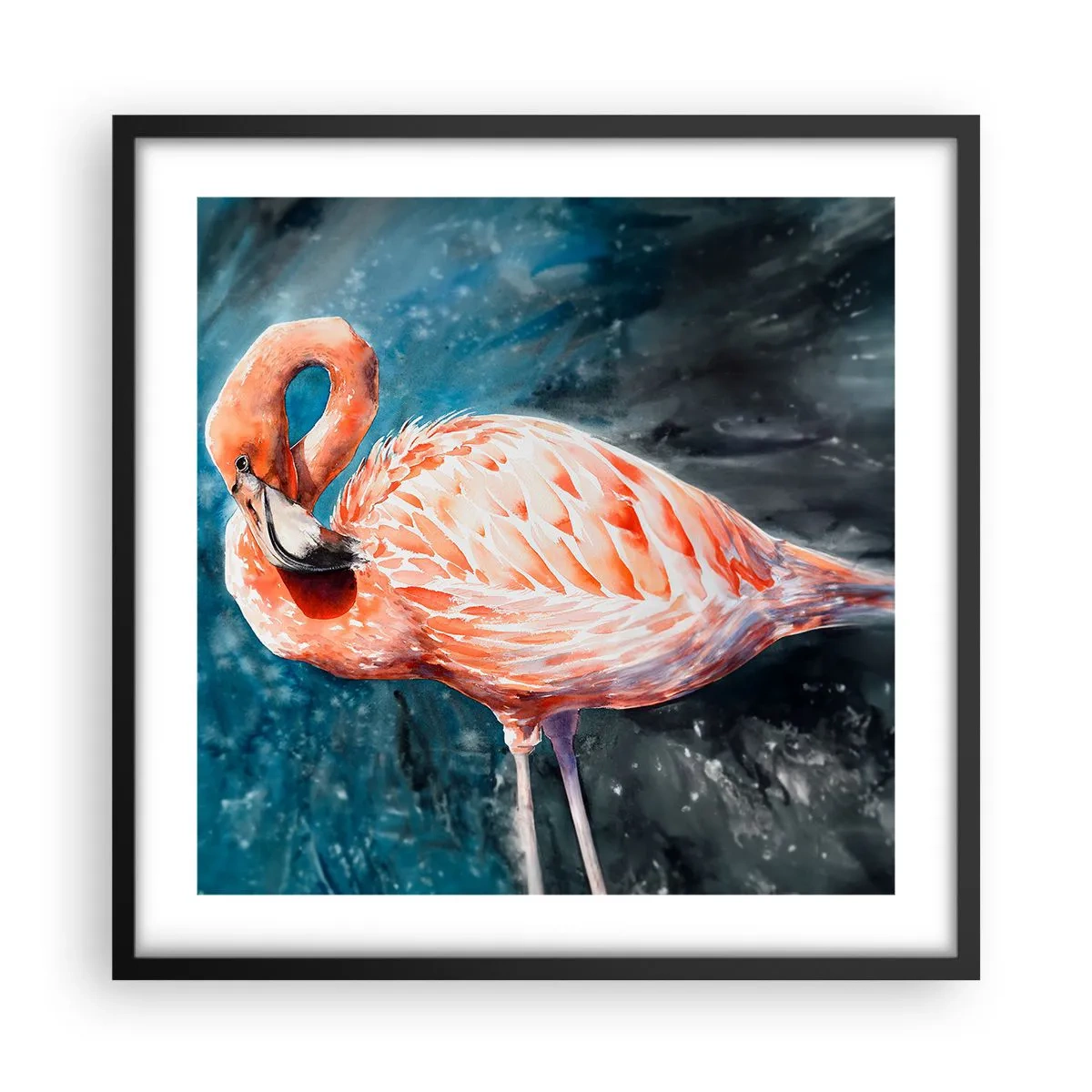 Plakat i sort ramme - Dekorativ af natur - 50x50 cm