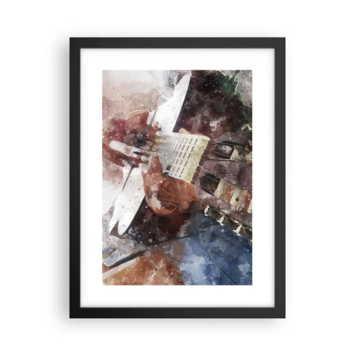 Plakat i sort ramme - Og hvad synes du? - 30x40 cm