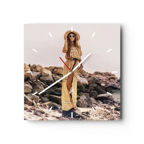 Vægur, Uret - Magien ved sten - 30x30 cm