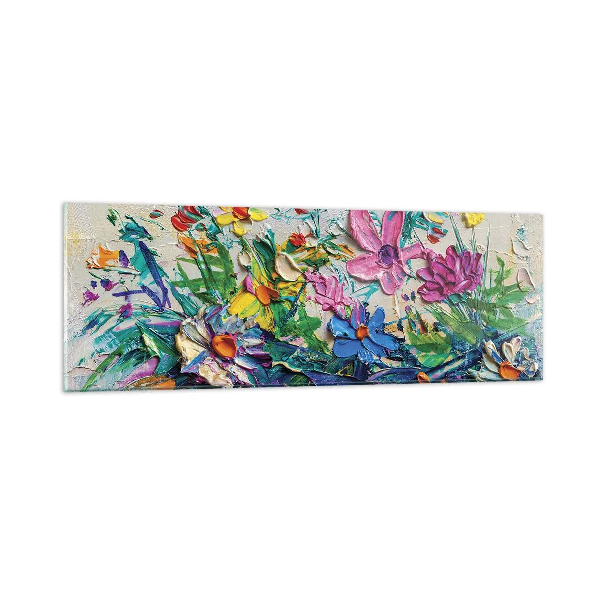 Billede på glas - Overhovedet ikke et stilleben - 90x30 cm